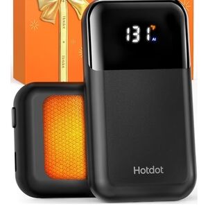 Hotdot Black and Orange Hand Warmer